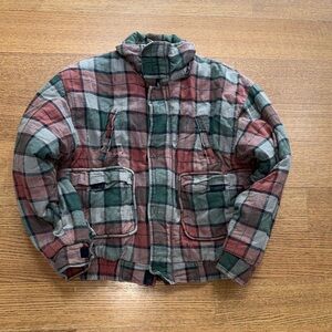 Vintage Rugged Run Plaid Puffer Jacket